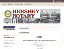 Tablet Screenshot of hersheyrotary.org